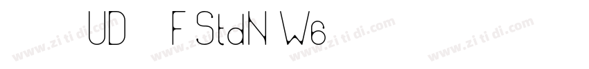 ヒラギノUD角ゴF StdN W6字体转换